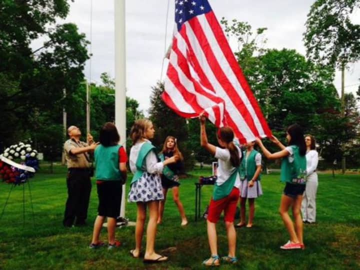 Girl Scouts will perform at a special Memorial Day flag raising ceremony May 30 in the Village of Nichols.