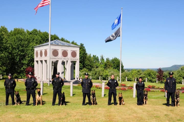 Seven new canine teams recently graduated from the Connecticut State Police Training Unit.