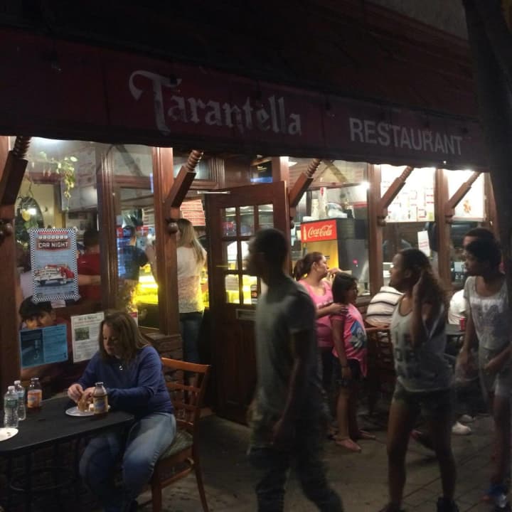 Tarantella, a local restaurant known for its ready-to-go pizza, was filled with hungry customers after the fireworks in Nyack.