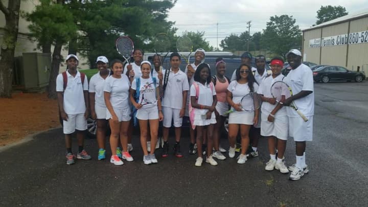 Norwalk Grassroots Tennis &amp; Education players are shown at a state championship in Hartford. A fundraiser Sept. 10 at JoyRide Cycling Studio in Darien will support the organization.