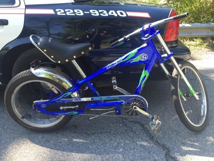 Police are looking for the owner of this bike found off Violet Avenue on the southern end of town.