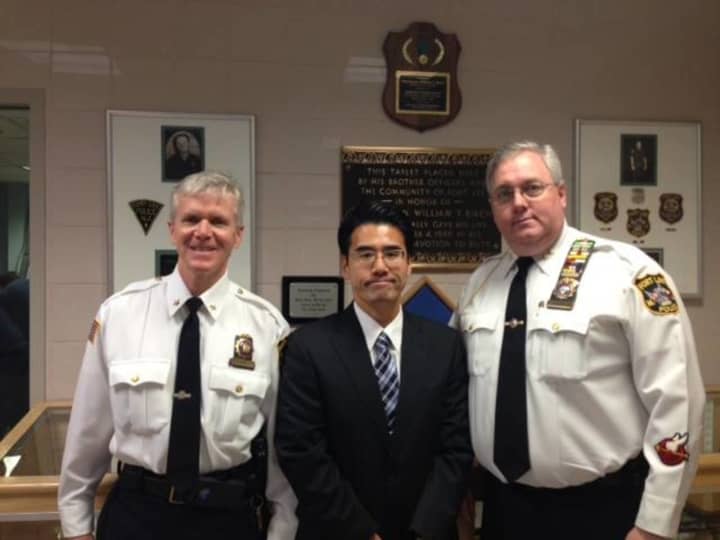 Fort Lee police had a visit from a Tokyo police officer.