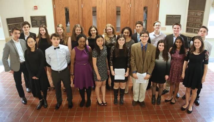 Pelham Students were inducted into the Tri-M Music Honor Society.