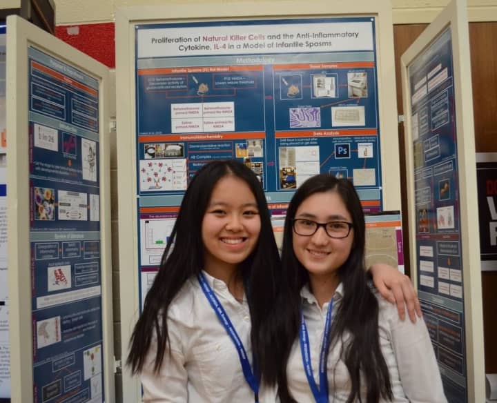 Ossining High School students Michele Zhang and Lior Raz-Farley received top scores at the Regeneron Westchester Science &amp; Engineering Fair on March 4.