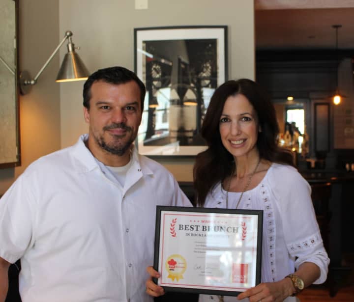 Chef Eric Woods and General Manager Paula Clemente Woods, who co-own 14 &amp; Hudson in Piermont.
