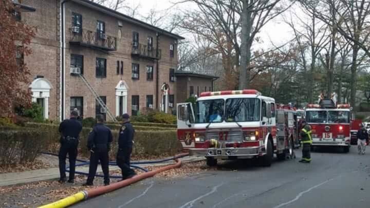 Eastchester firefighters were busy on Tuesday battling a basement blaze.