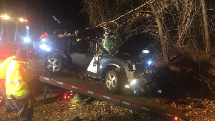 A motorist suffered &quot;serious injuries&quot; after striking a tree while driving on the Taconic Parkway in Hawthorne.