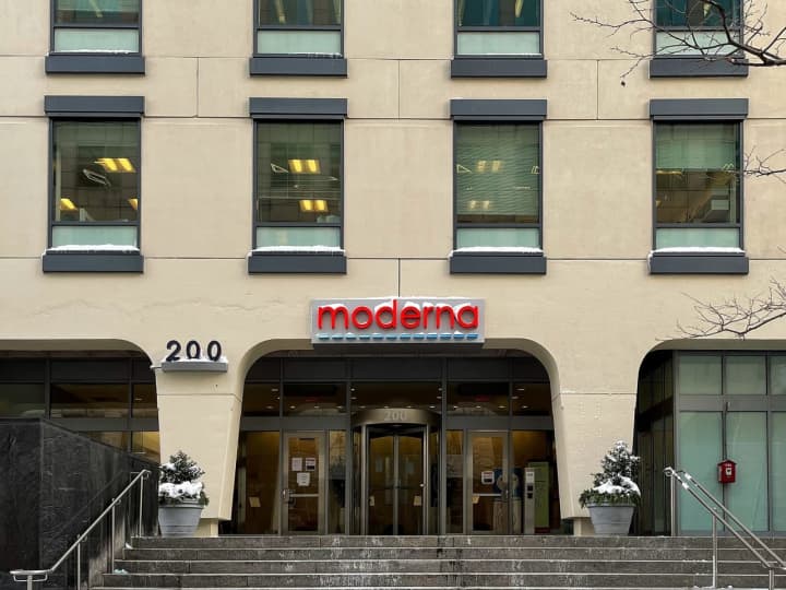 Moderna&#x27;s headquarters in Massachusetts.