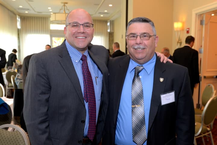 Daniel Blum, president and CEO of Phelps Hospital and Sleepy Hollow Police Chief Gregory Camp