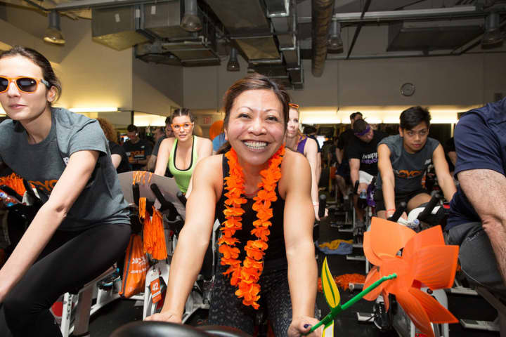 Hop on a bicycle and spin for a good cause at Equinox in Paramus.
