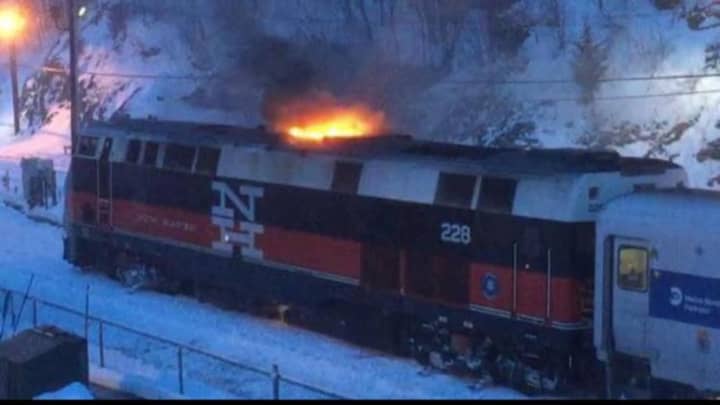 City of Poughkeepsie firefighters were able to contain a small fire on a Metro-North train to the engine compartment.