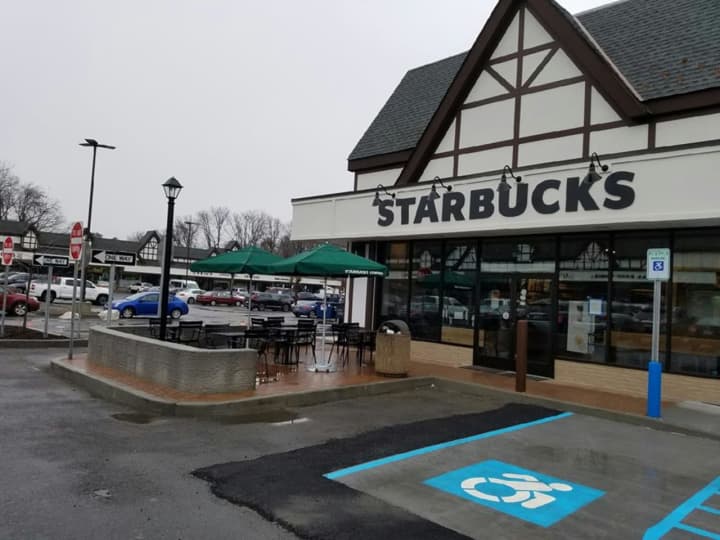 Starbucks is now open at Scarsdale&#x27;s Golden Horseshoe Shopping Center.