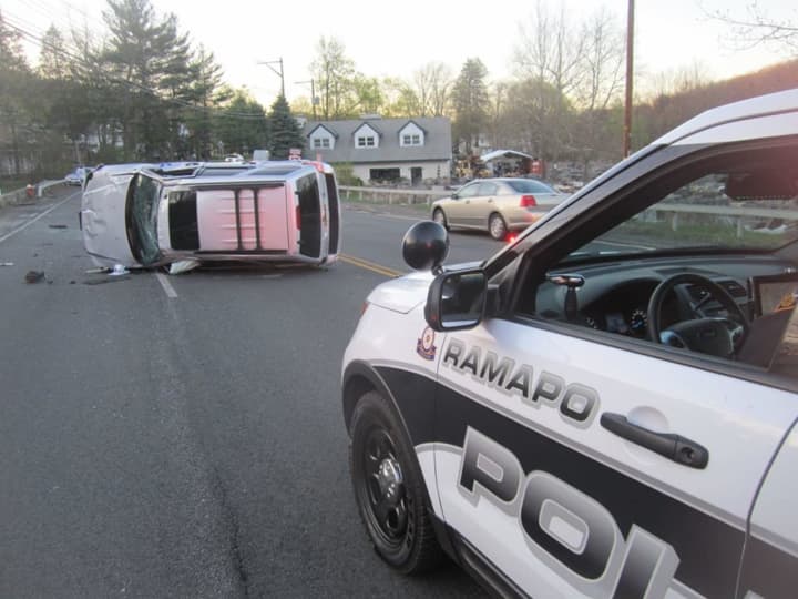 A Suffern man lost control of his vehicle during a one-car crash in  Sloatsburg.