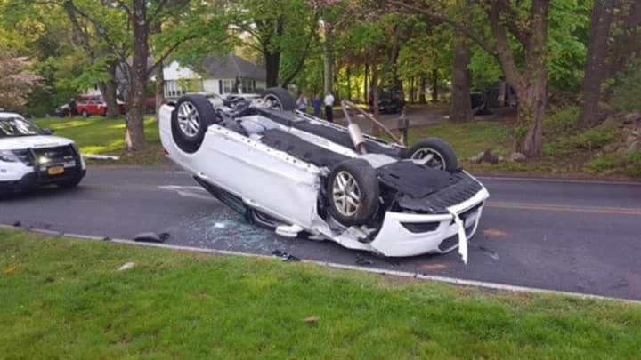 A 90-year-old man was injured when he lost control of his car earlier Thursday.