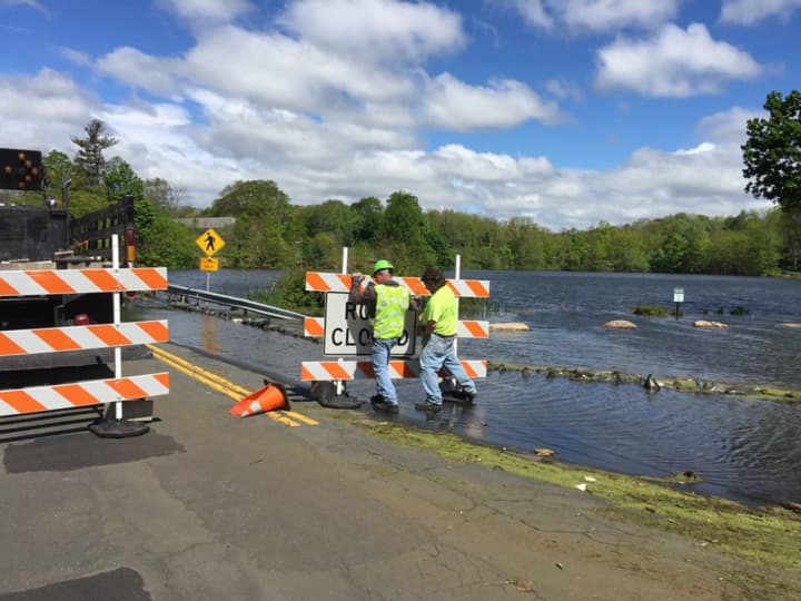 Parts of Willow Grove Road are closed due to flooding from the Secor Pond.