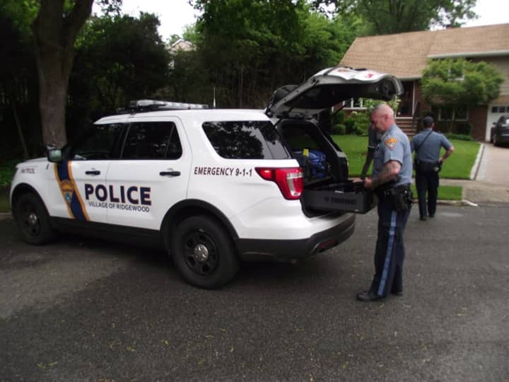 Ridgewood Police respond to reports of a bear sighting Monday.