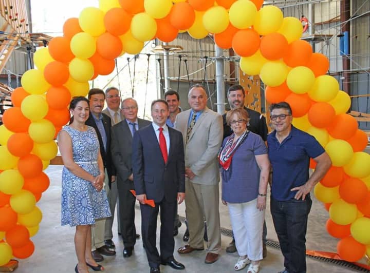 County Executive Rob Astorino and other local officials kick-off summer during the grand opening of Spins Hudson.