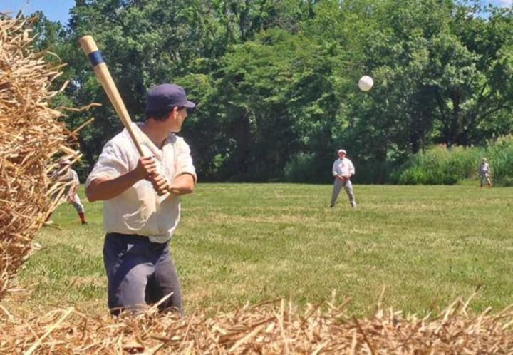 A vintage baseball game will be played in River Edge on Saturday.
