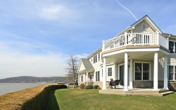 900 Half Moon Bay Drive offers one of the best views of the Hudson.