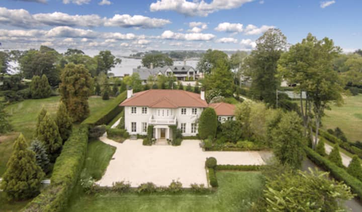A home on Long Neck Point Peninsula in Darien has been listed for sale at $4.295 million.