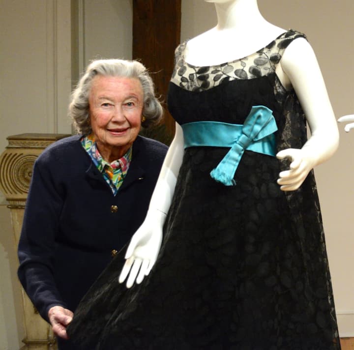 Babs White, costume curator for the Darien Historical Society, prepares for upcoming exhibit, &quot;Mannequins on the Runway, Haute Couture and Contemporary Designs of the 20th Century.&quot;