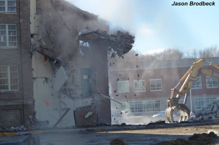 Demolition began at the Dutchess County Sheriff&#x27;s Office.