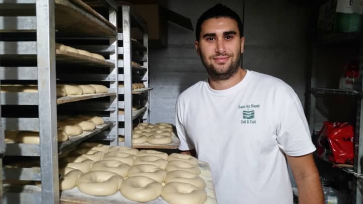 Ziad Majbour, Wayne resident and owner of Sam&#x27;s North Arlington Hot Bagels Deli and Cafe. 