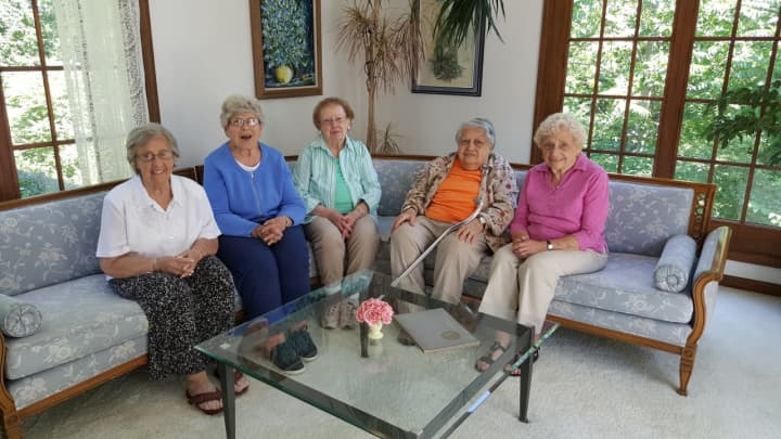 Committee Members (left to right): Roseann DeCamillo,  Marjorie McGuinness,  Mary Calladio, Georgiana Cesarelli. Rosemarie Blosio. (Not pictured: Toula Pappas)