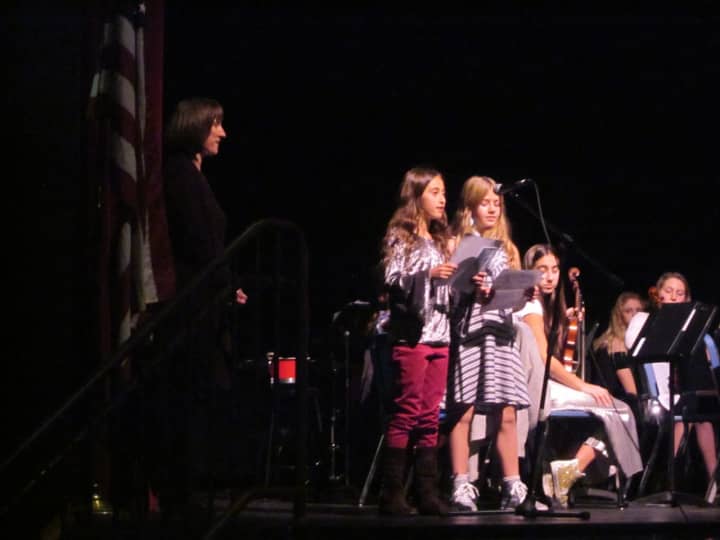 Coleytown Middle School in Westport held its annual Giving Assembly on Wednesday