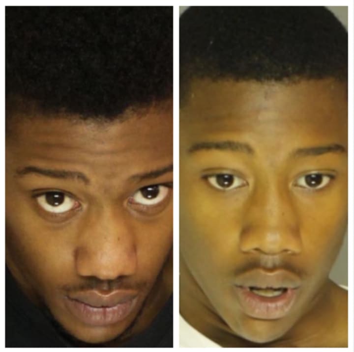 Dayquawan Long (most recent photo on left, 2017 mugshot on right).