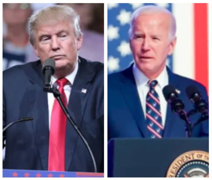 Former President Donald Trump and current President Joe Biden who&nbsp;Mohamed Farah threatened to kill if either of them ran for reflection.&nbsp;