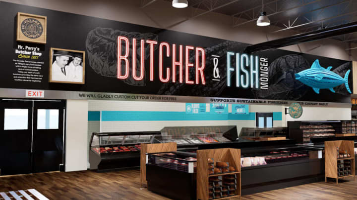 The butcher and fish section of the new ShopRite in Old Bridge.