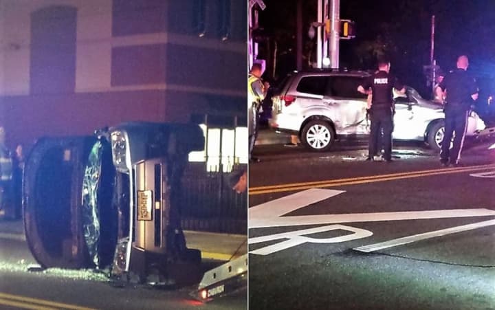 The crash occurred at Broadway and Irvington Street just before 9 p.m. Thursday.