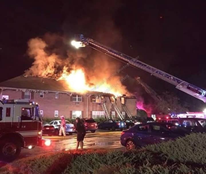 A fire destroyed a Park Ridge condominium complex over the weekend.