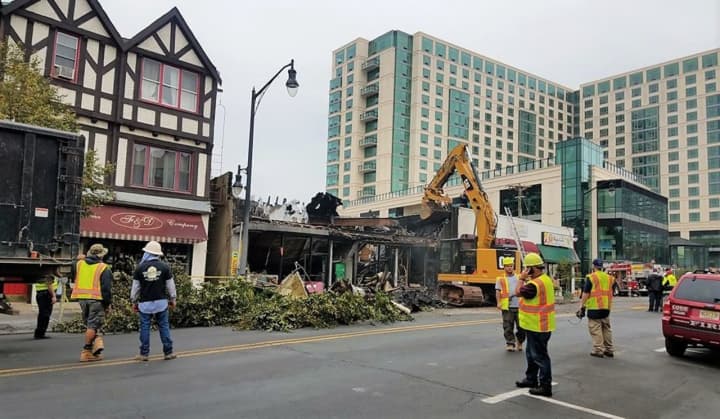 Pharmacy, clothing shop, discount store demolished.