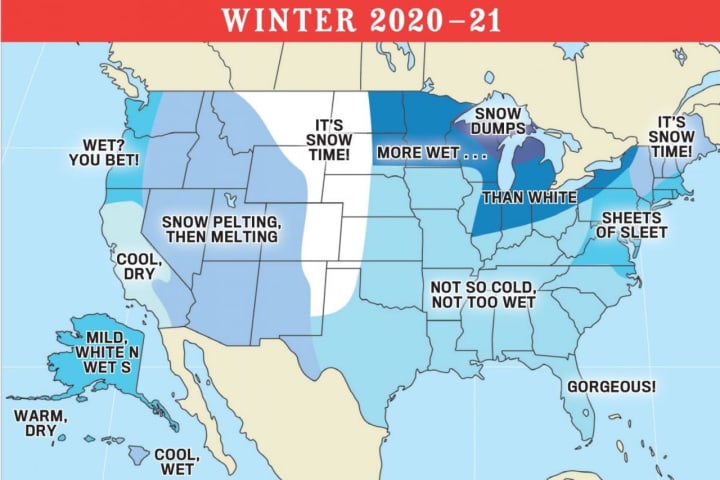 A look at the Old Farmer&#x27;s Almanac&#x27;s prediction for the winter of 2020-21.