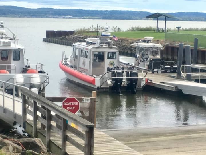 The Rockland County Sheriff&#x27;s Office rescued a child that was underwater after the boat they were riding in flipped over.