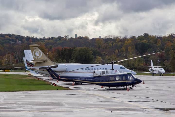 President Trump uses Morristown Municipal Airport when traveling to Trump National Golf Club.