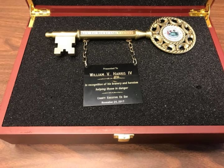 Bill Harris will be presented the Key to the County by Rockland County Executive Ed Day.