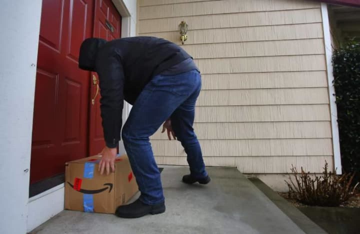 An area resident lost a package full of iPhones to a porch pirate.