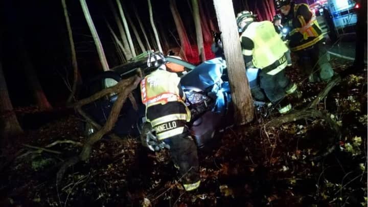 Multiple agencies responded to the Crash in Croton-on-Hudson.