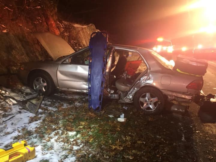 Four were injured in a Taconic State Parkway Crash in Yorktown.