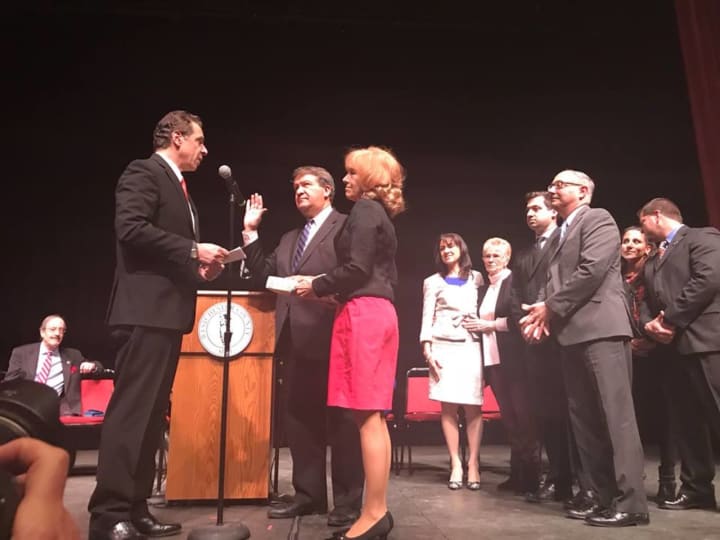 Gov. Andrew Cuomo swore in Westchester County Executive George Latimer