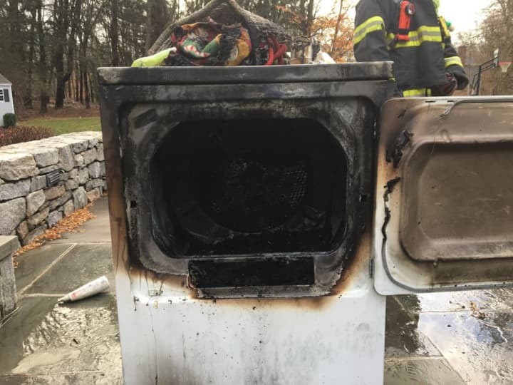 A fire broke out in the laundry room of a home on Lampwick Lane in Fairfield on Saturday.