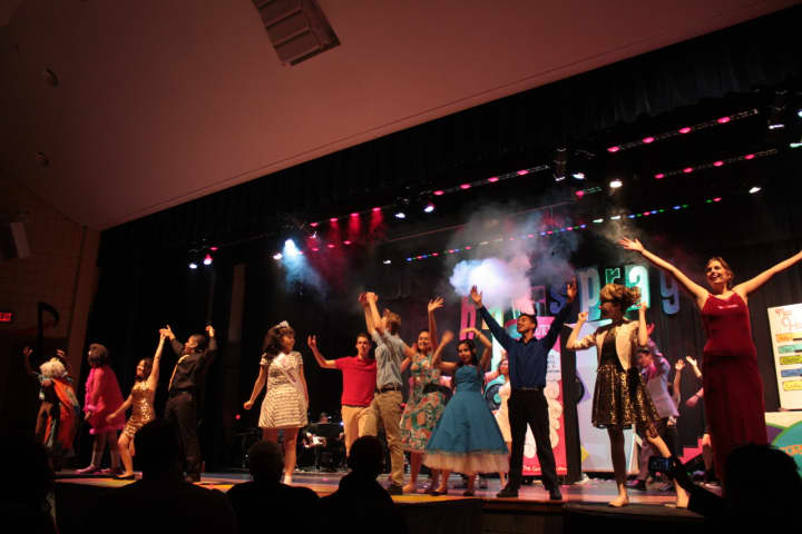 Peekskill students performing &quot;Hairspray.&quot;