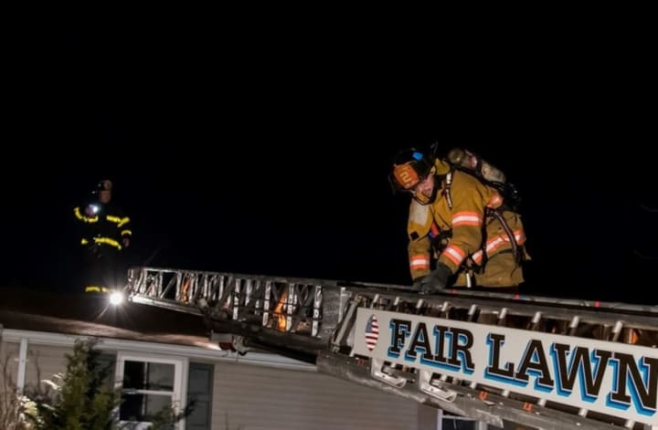Fair Lawn firefighters at work.