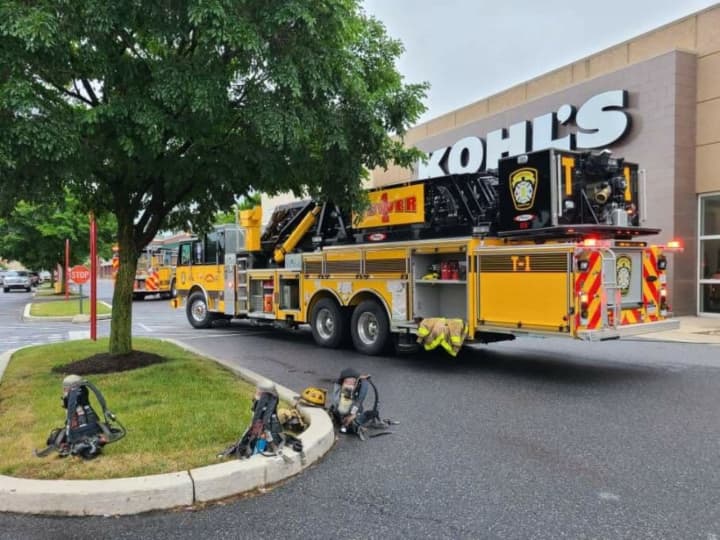 Greater Chambersburg Area Paid Fire Fighters Association, IAFF Local 1813 at the scene of a carbon monoxide leak at a Pennsylvania Kohl&#x27;s store.