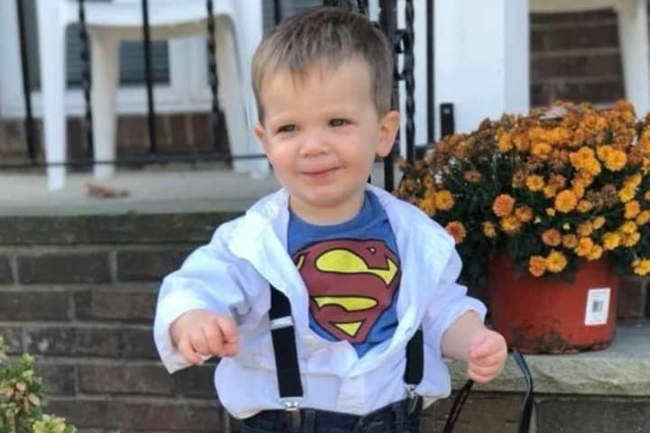 Superbaby Cole is battling neuroblastoma. His father is an officer in the Ridgewood Police Department.