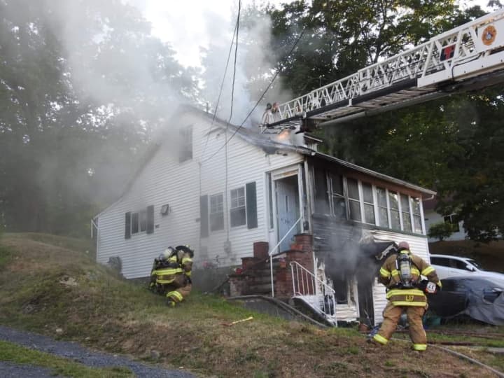 Three City of Newburgh firefighters were injured battling a blaze over the weekend.