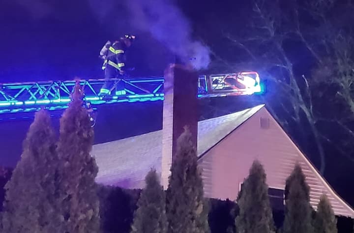Fair Lawn firefighters made quick work of a chimney blaze on Saddle River Road before dawn Sunday, March 26.